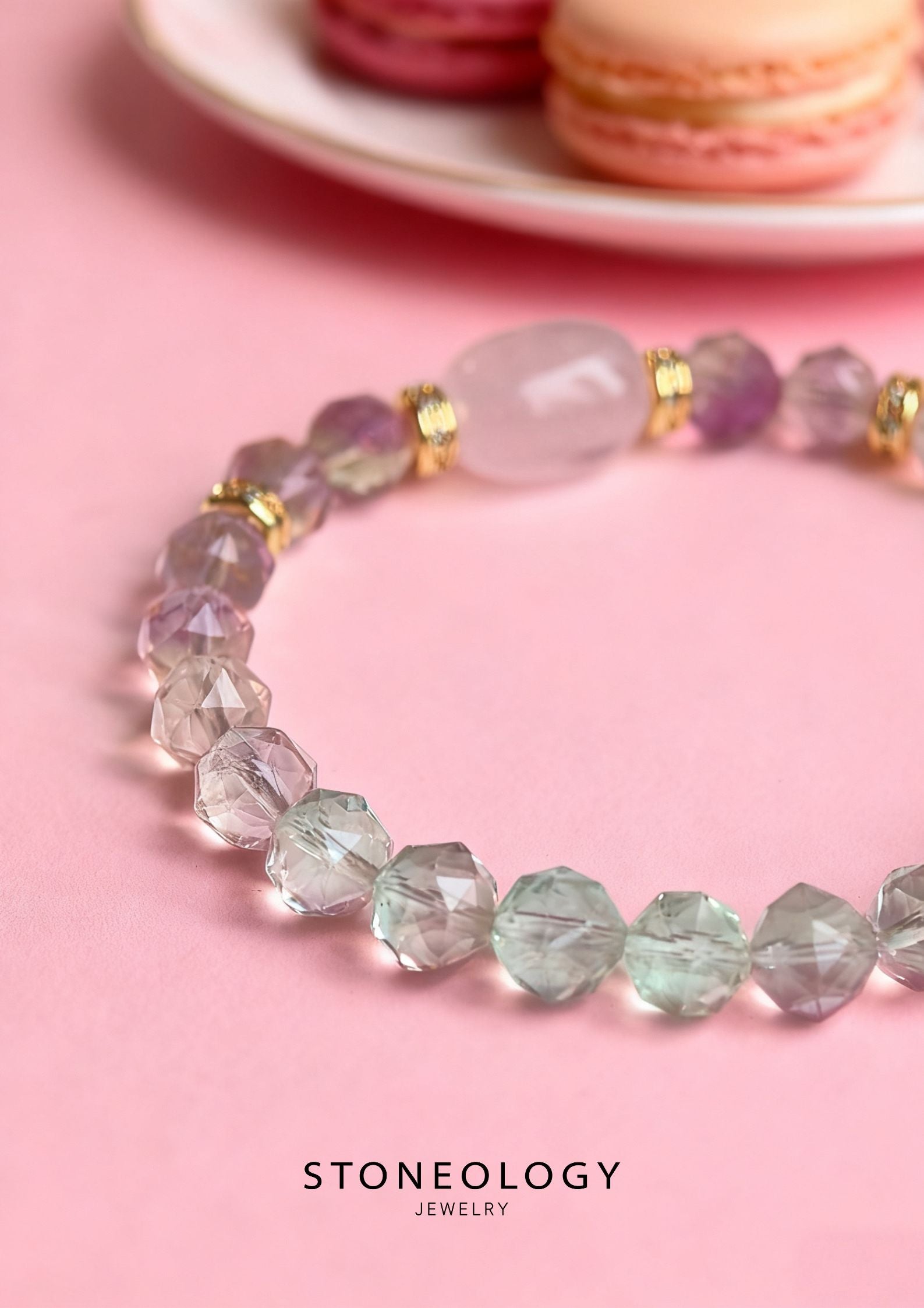 Doughnut Fluorite Bracelet