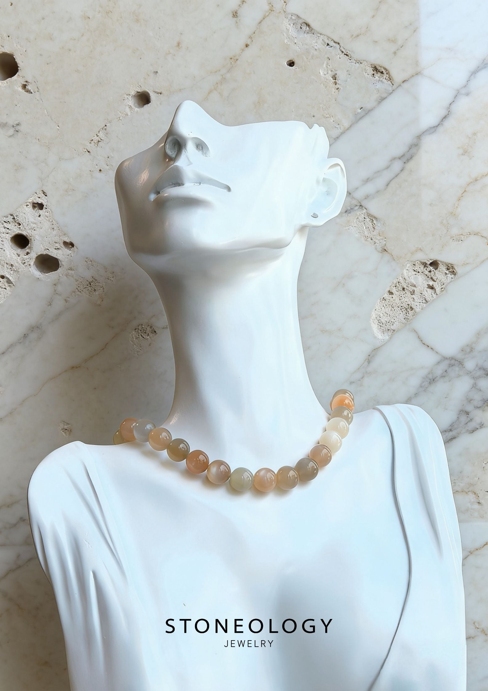 Vibrant Moonstone Necklace