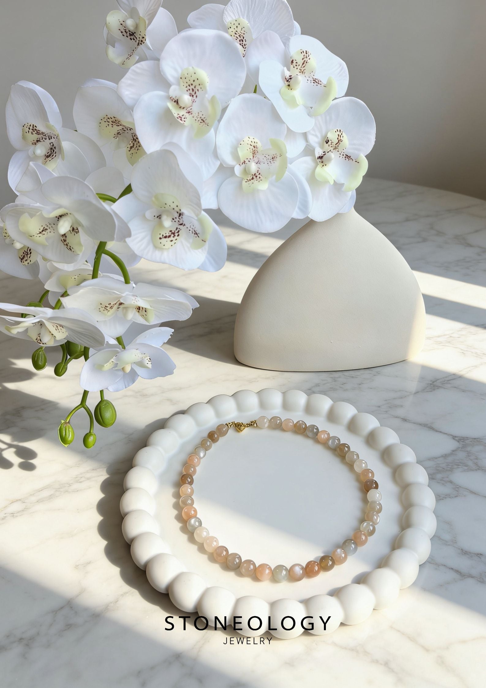 Vibrant Moonstone Necklace