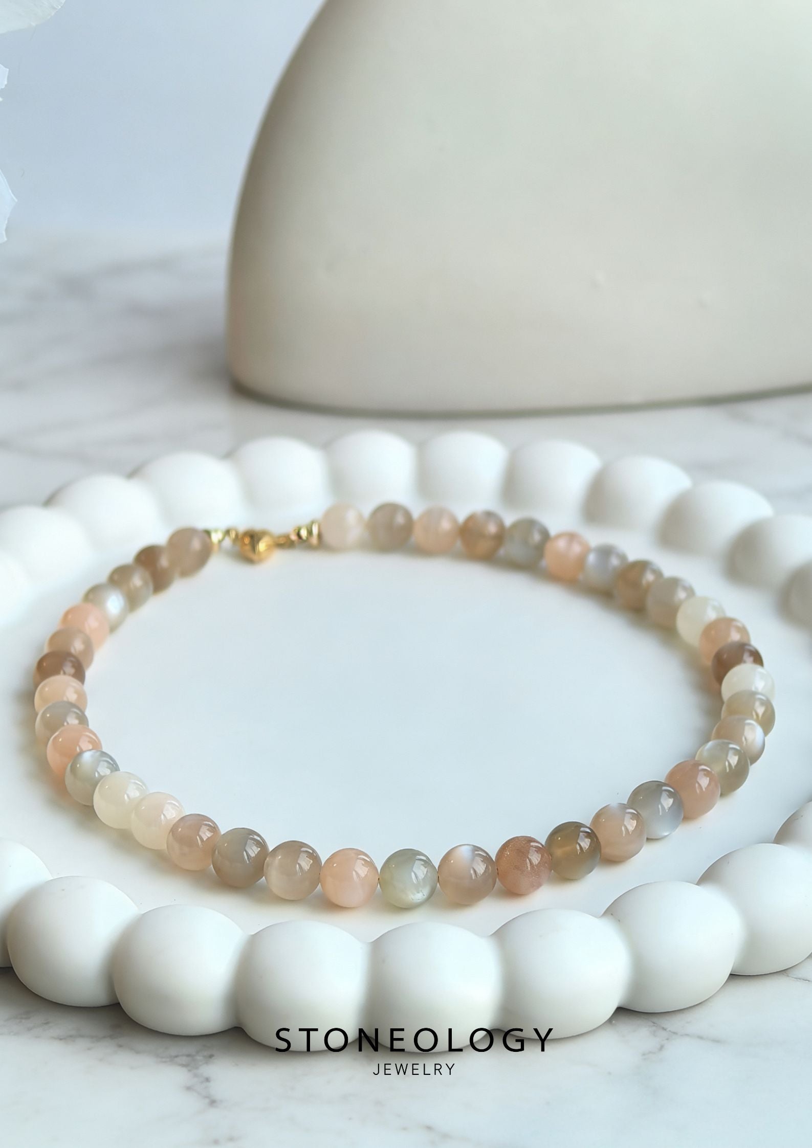 Vibrant Moonstone Necklace