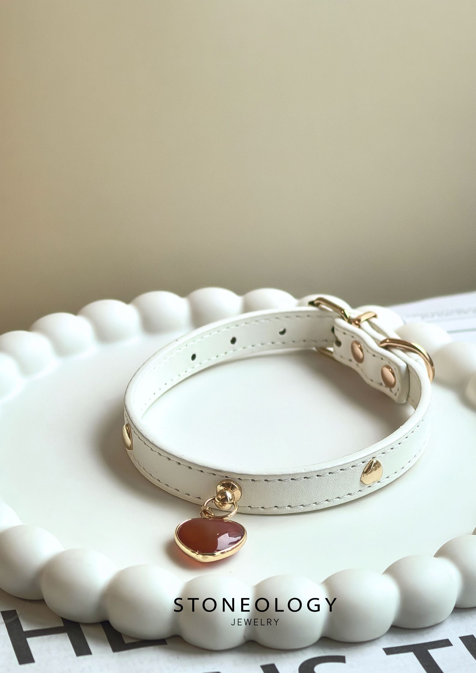 Crystal Pet Collar - Agate